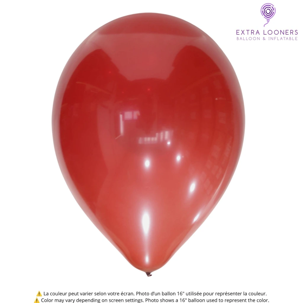 Balloon latex Globos Payaso Burgundy Translucid.webp