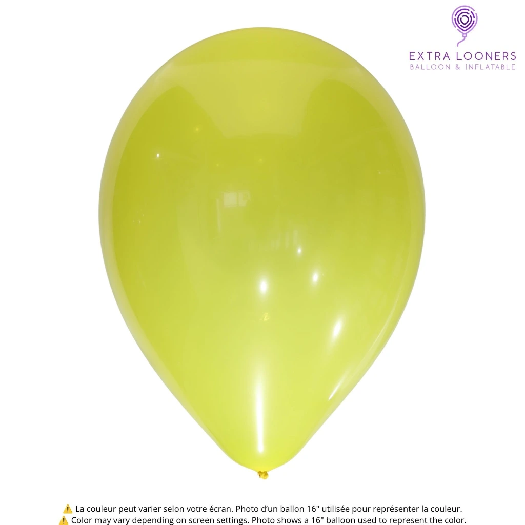 Balloon latex Globos Payaso Yellow Translucid.webp