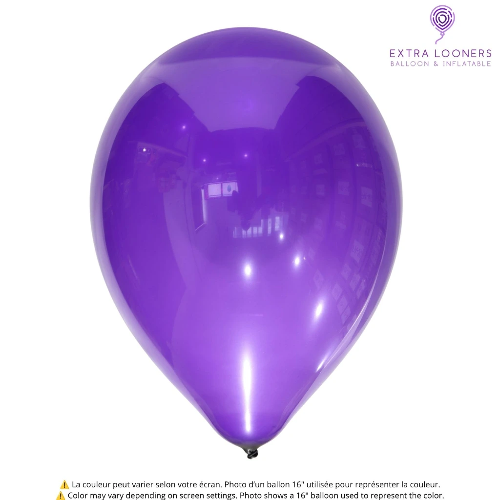 Balloon latex Globos Payaso Purple Translucid.webp