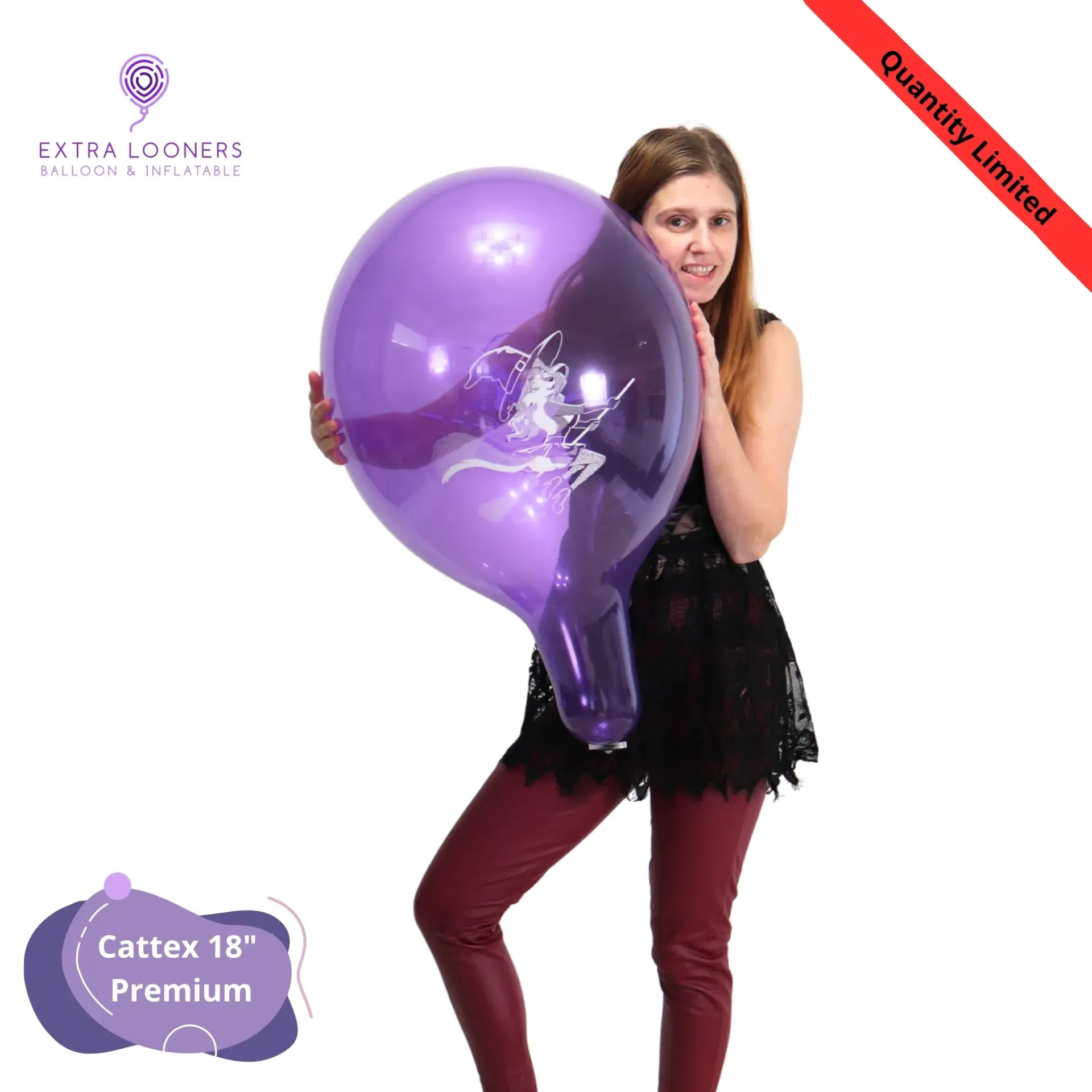 [PR/150.DS.HALLO] Cattex 18" Premium Assortiment Hallo Furry Ballons en latex – Édition limitée