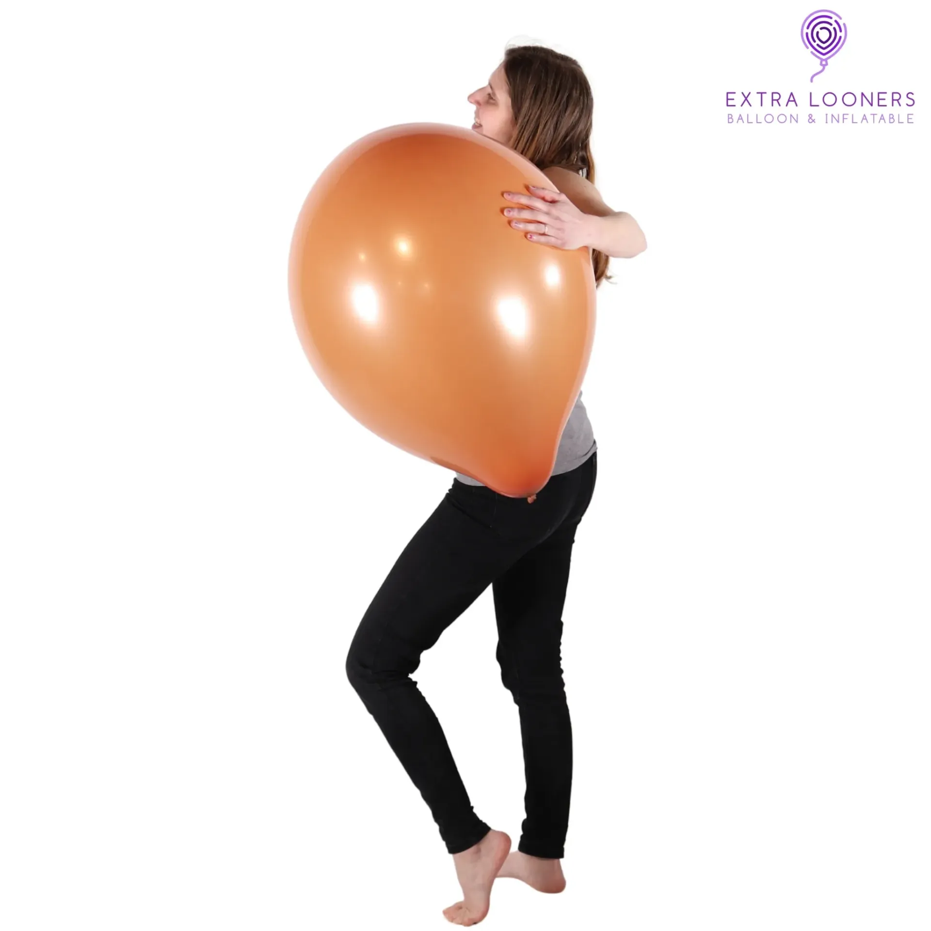 [TT17-35] Tuftex 17" Orange Terre Cuite Ballons en latex