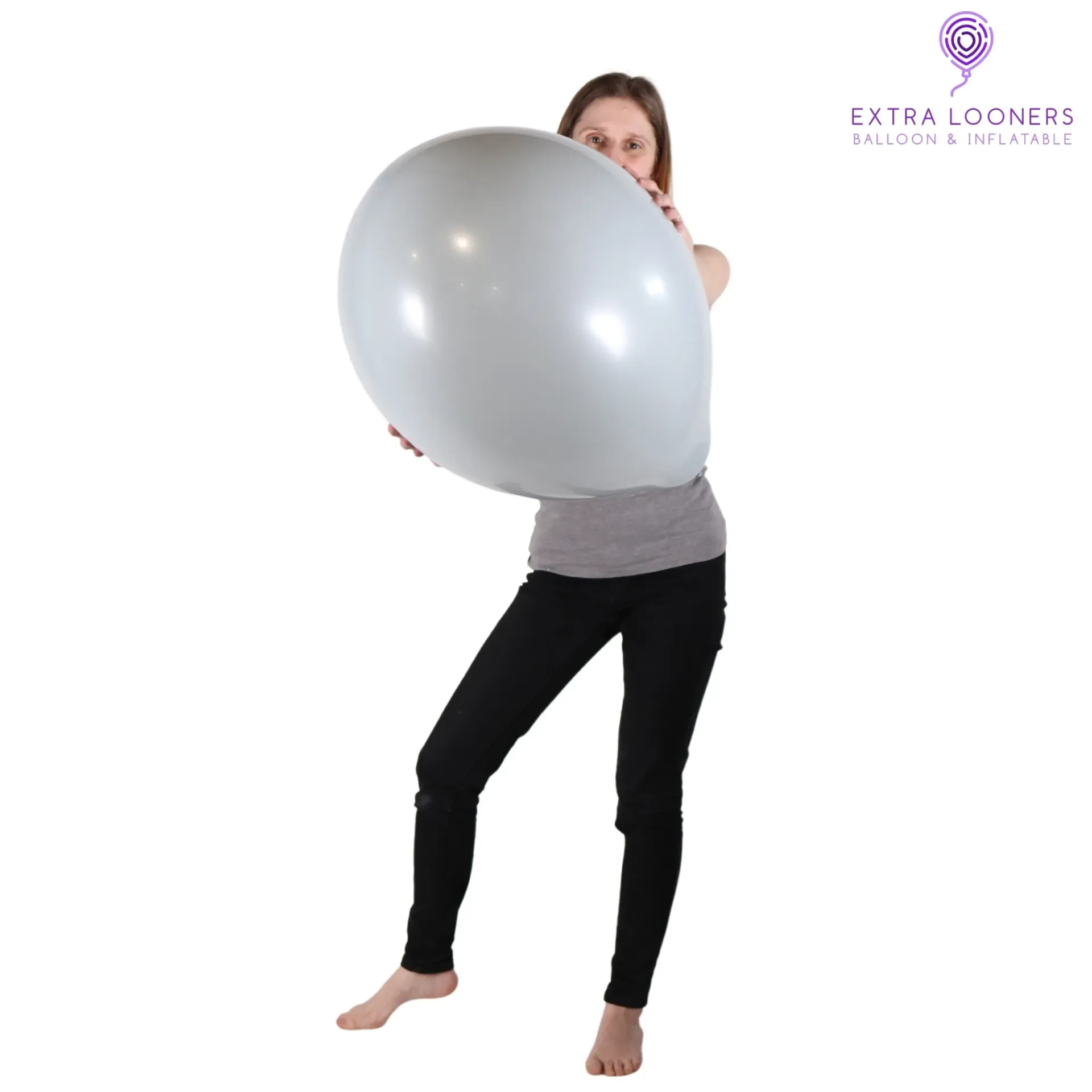 [TT17-68] Tuftex 17" Gris Brume Ballons en latex