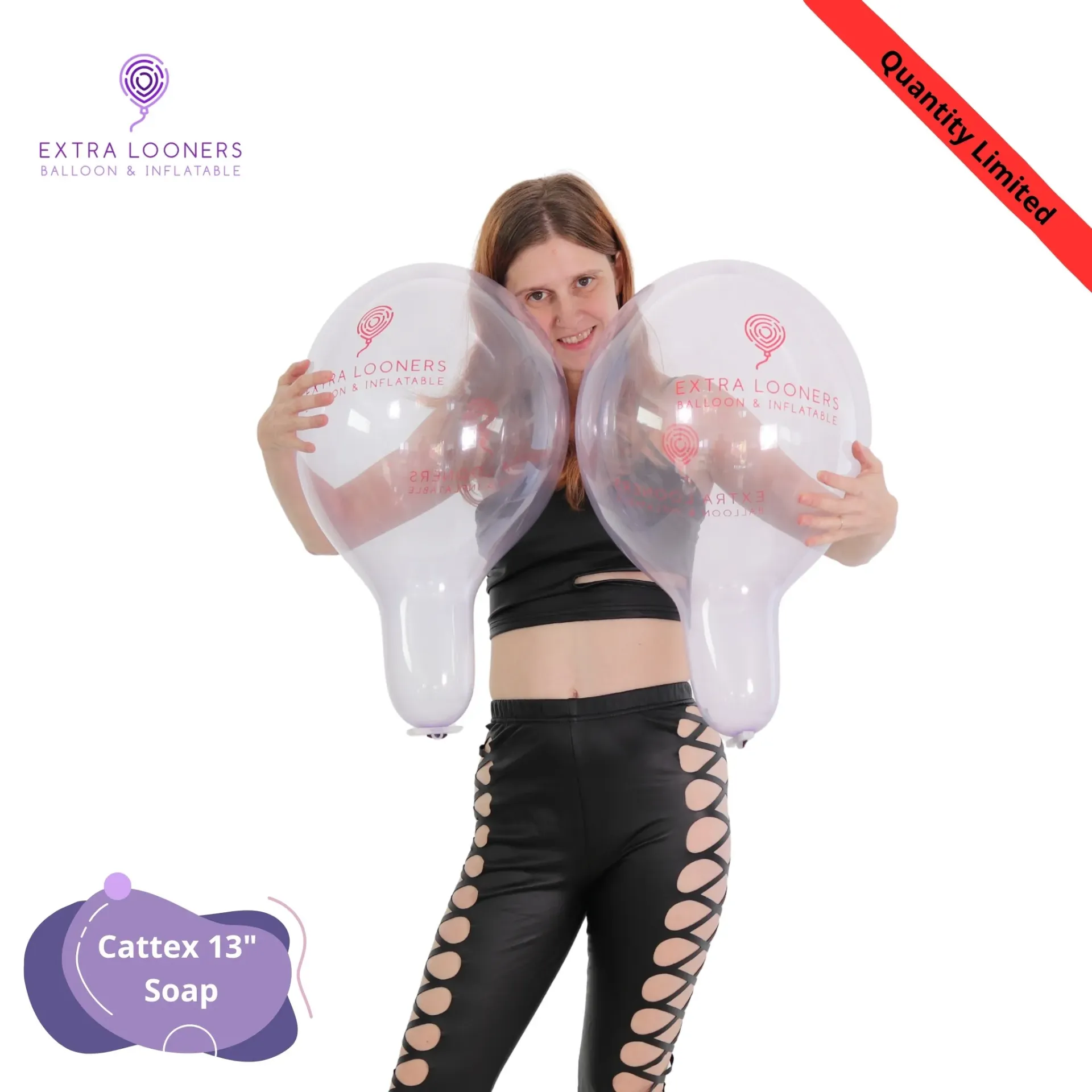 [PR/110DS.EXTRA] Cattex 13" Soap Violet Extra Looner Ballons en latex – Édition Limitée