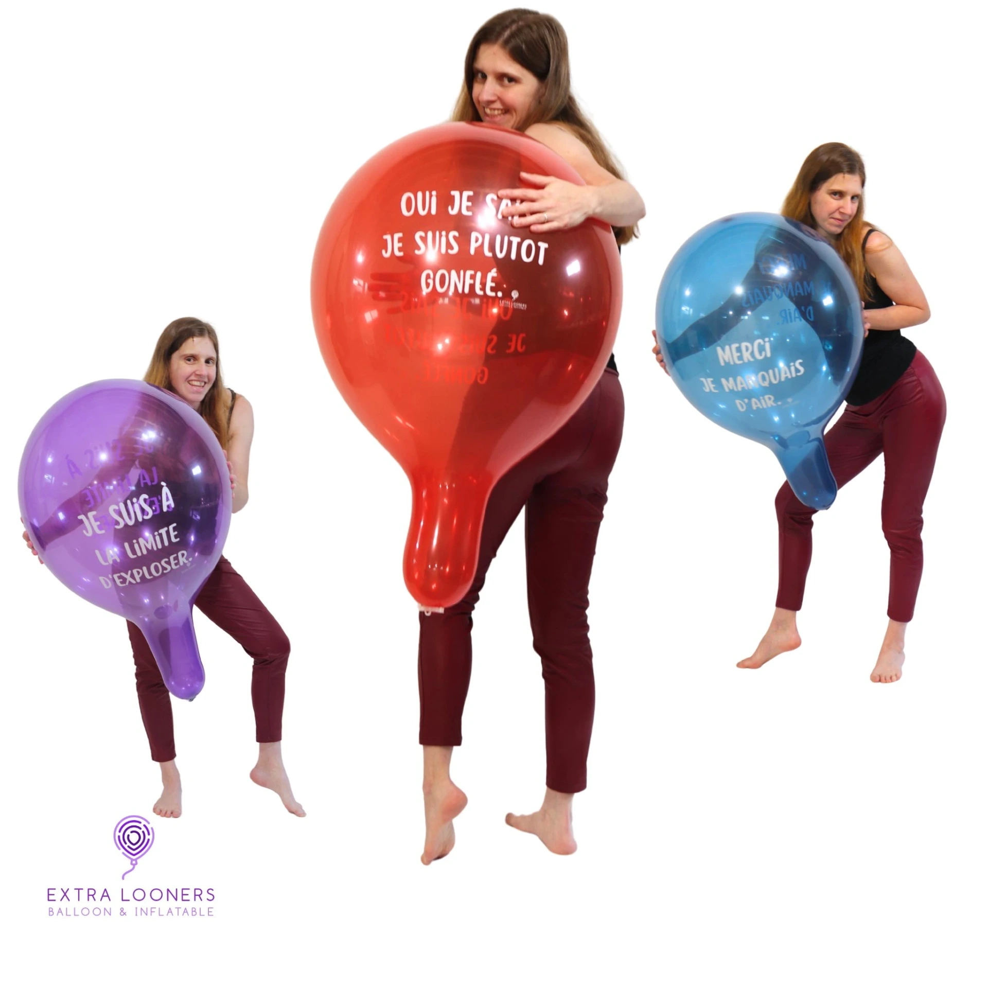 [PR/150DS.C.PHRASE.ASSORTED] Belbal 17" B150 Phrases Gonflés Assortment Crystal - Latex Balloons
