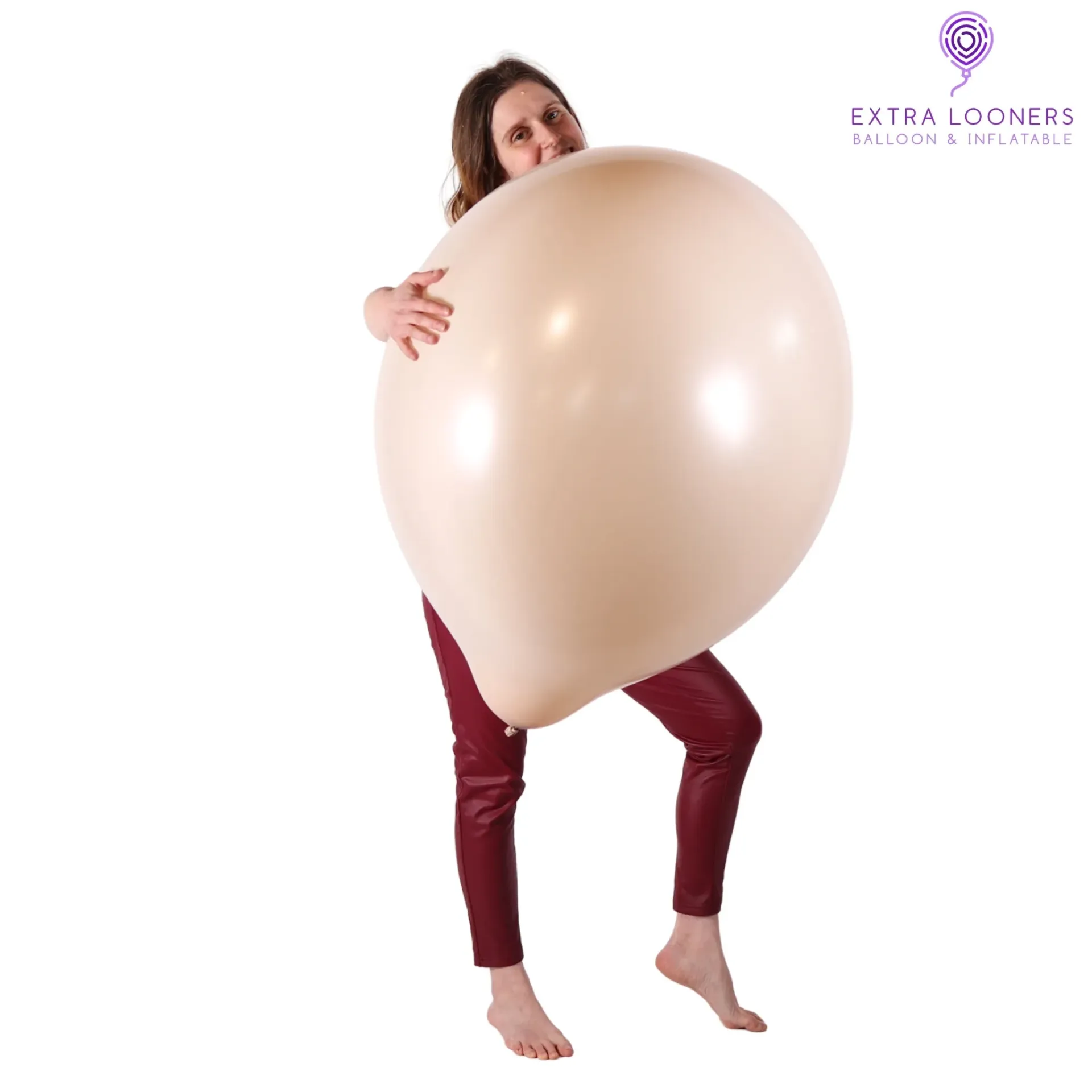 [TT24-95] Tuftex 24" Beige Cameo Ballons en latex