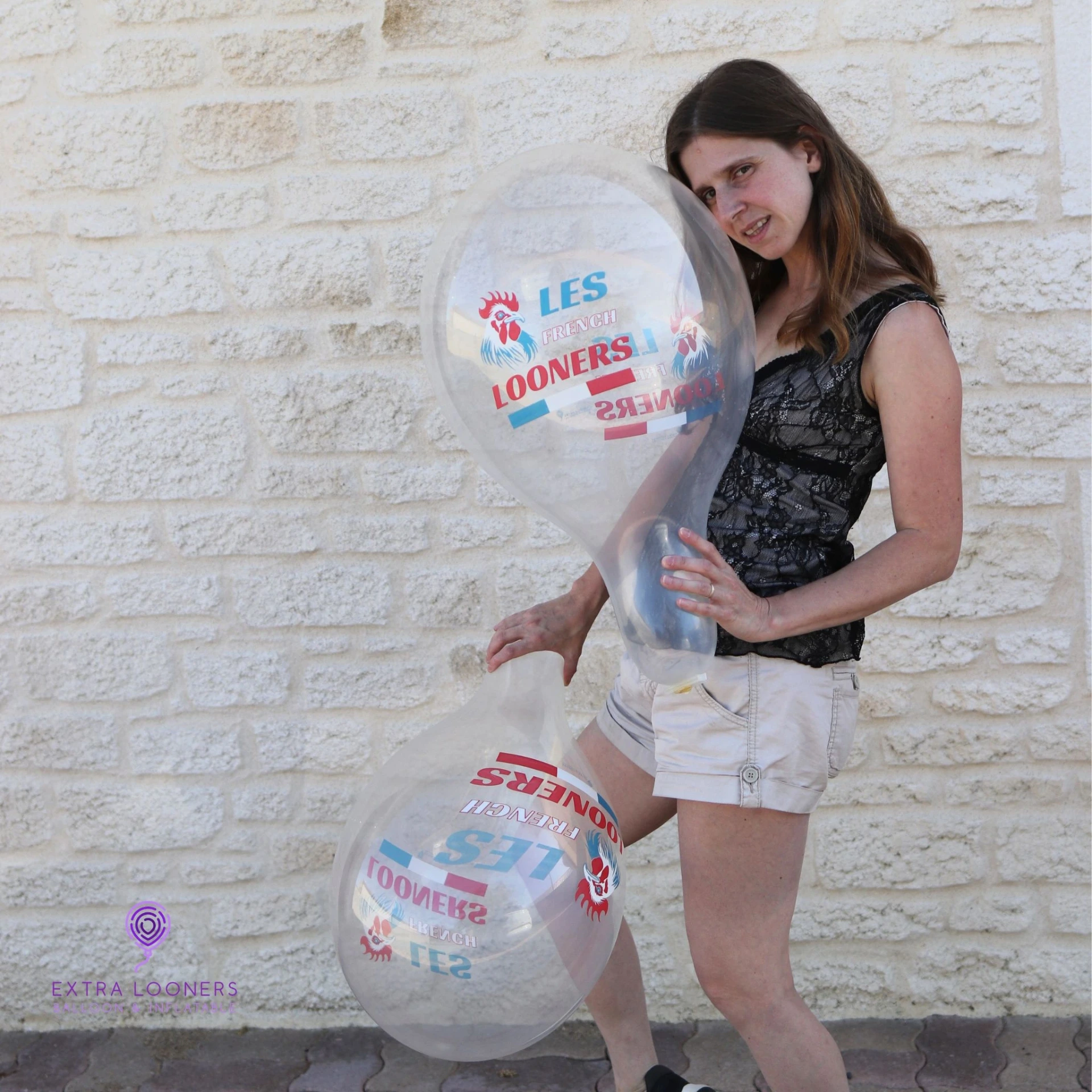 [RR14C-LFL-CLEAR] Rifco 13" Les French Looners Transparent - Ballons en latex