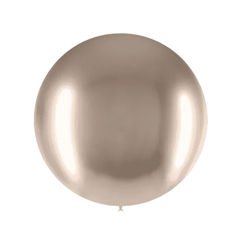 [HG2-B08] Balloonia 24" Chrome Beige - Latex Balloons