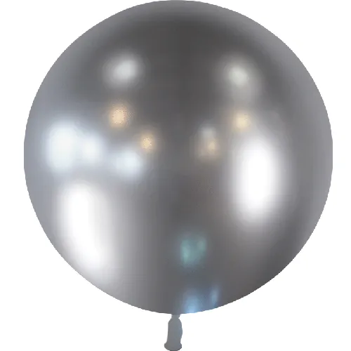 [HG2-B02] Balloonia 24" Chrome Silver - Latex Balloons