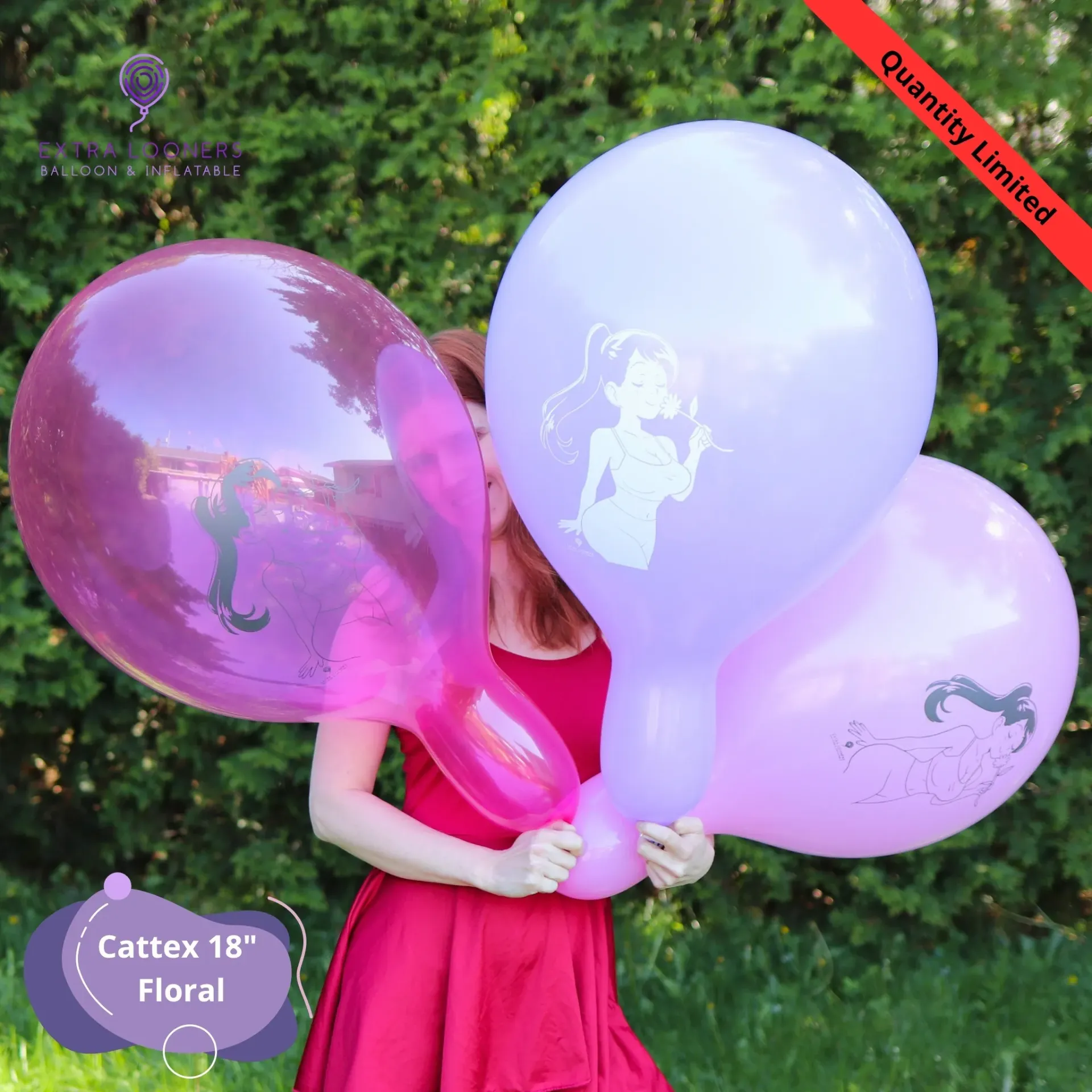 [PR/150DS.FLORAL] Cattex 18" Premium Assortiment Floral Ballons en latex – Édition Limitée