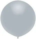 [84113] BSA 17" Shinning Platinum Latex Balloons