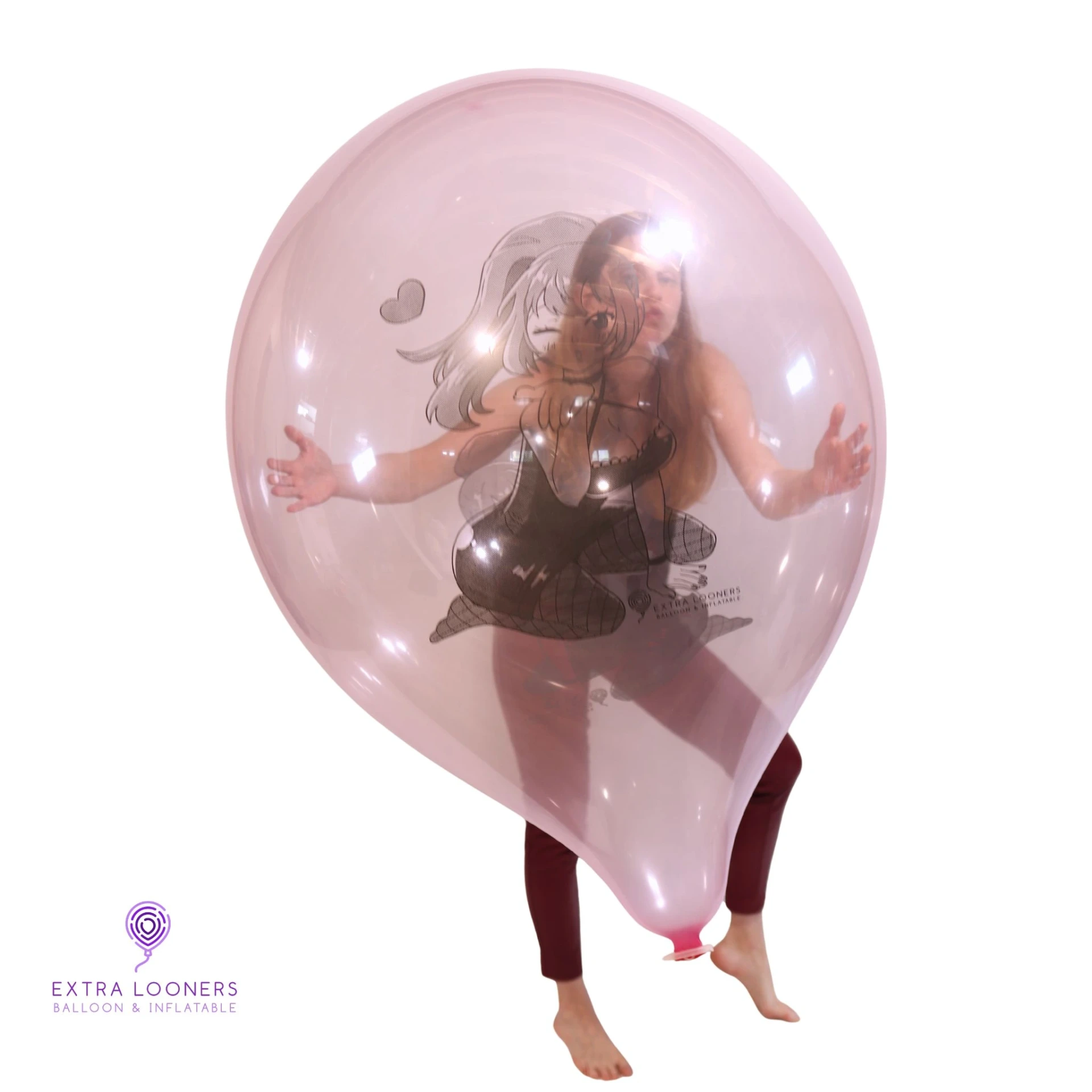 [PR/250.C.142.KISS.ME] Belbal 24" B250 Kiss Me Soap Pink - Latex Balloons