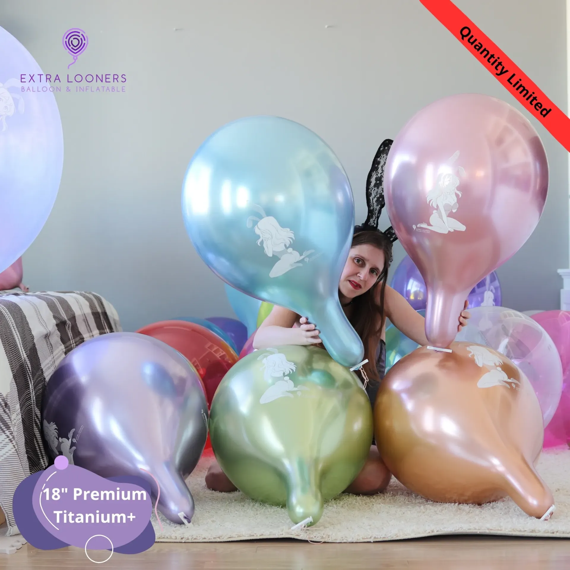 [PR/150.T.DS.EASTER] Cattex 18" Titanium Assortment Easter - Latex Balloons – Limited Edition