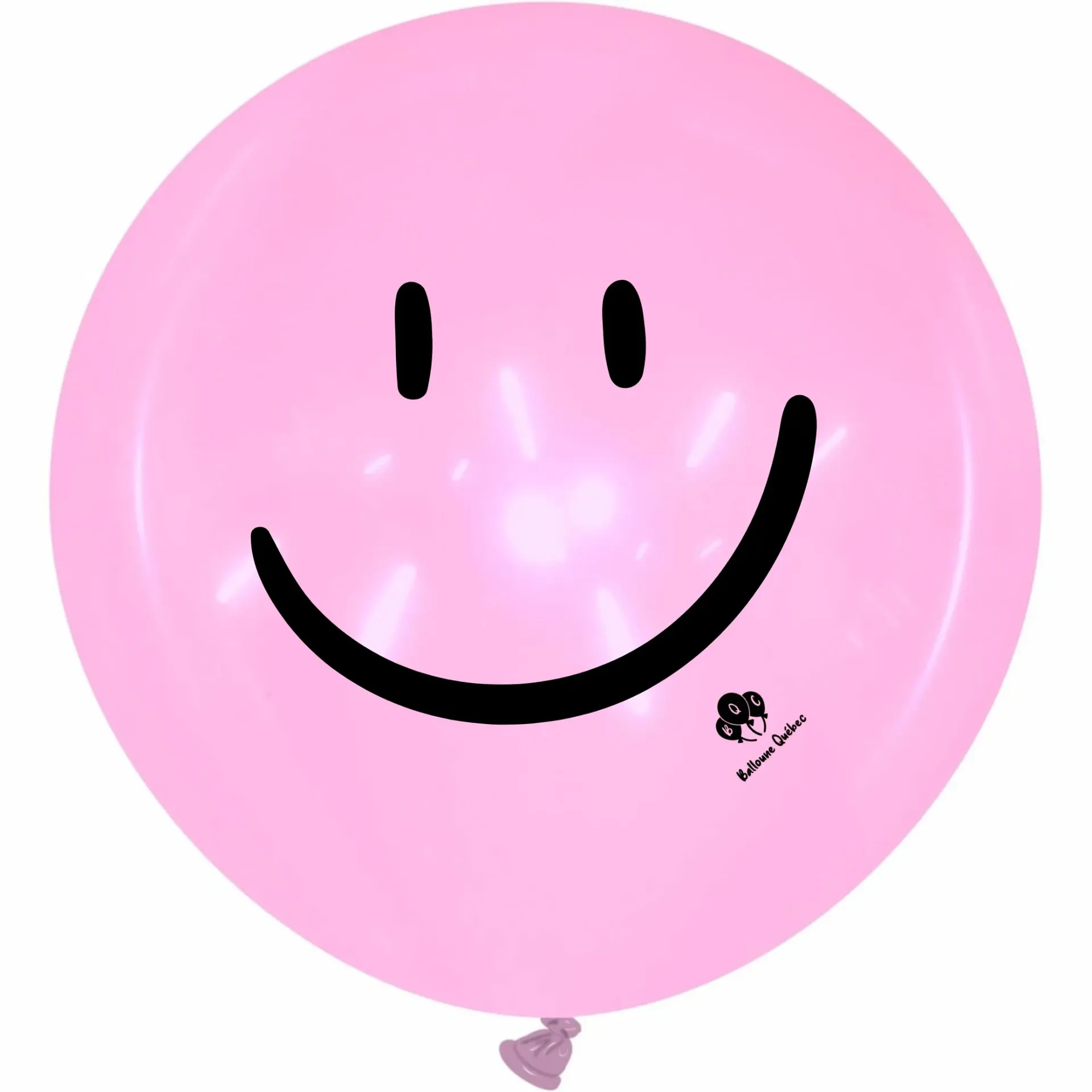 [PT/400R.C.74.SMILEY] Cattex 40" Round Crystal Fuchsia Smiley - Latex Balloon – Limited Edition