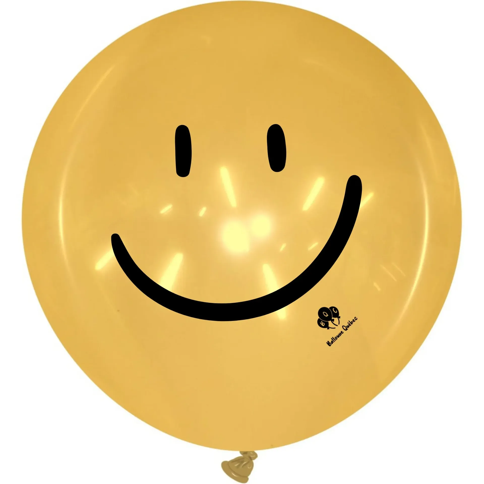 [PT/400R.C.43.SMILEY] Cattex 40" Rond Orange Cristal Smiley Ballon en Latex – Édition Limitée